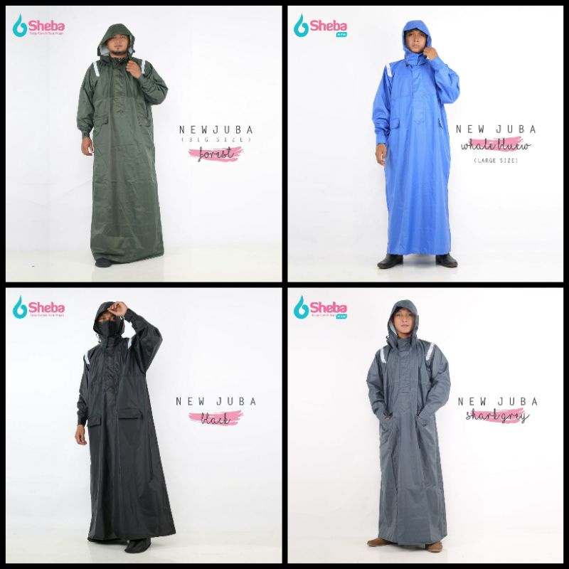 jas hujan pria jubah