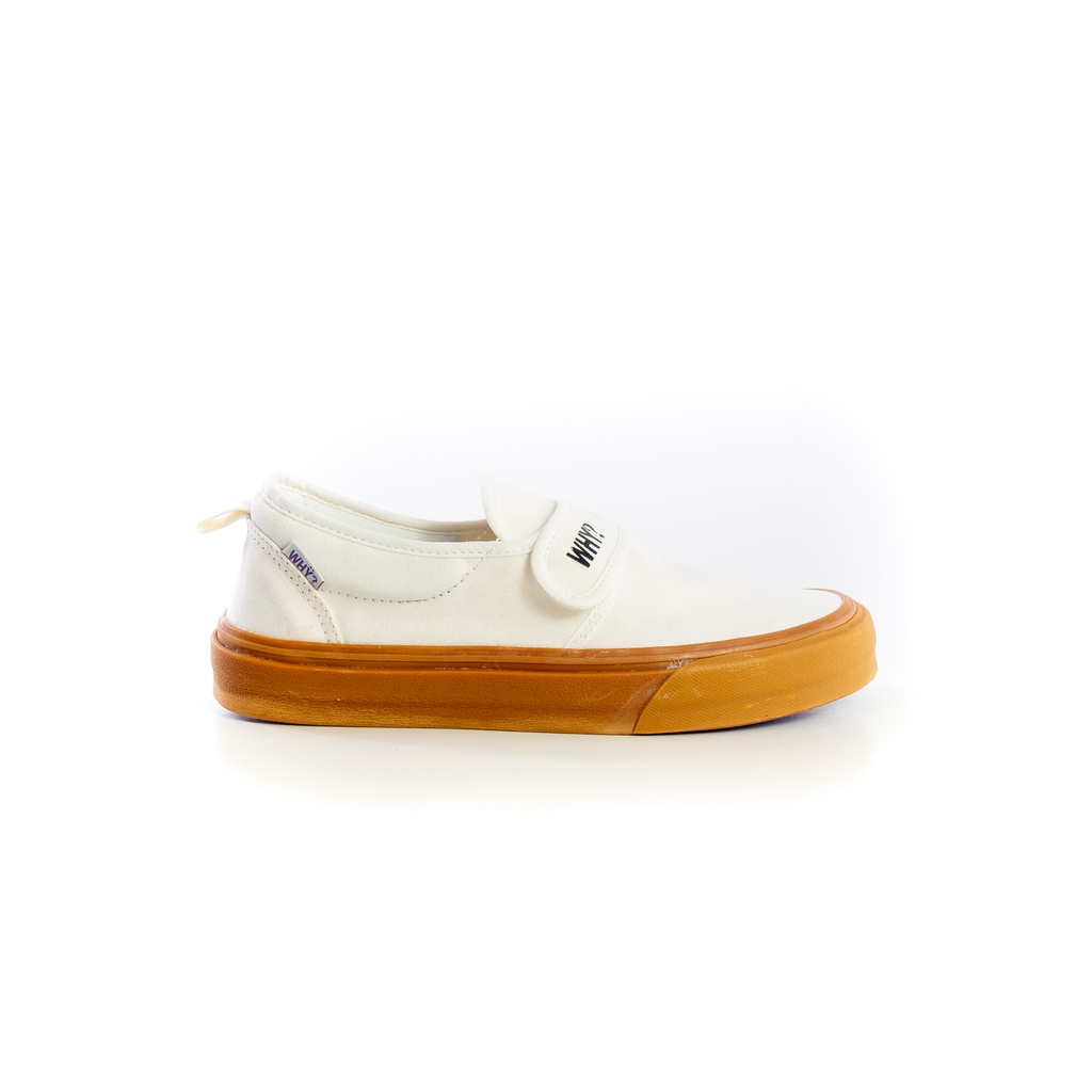 Sepatu Why Footwear - Slip On Ganciet White Gum