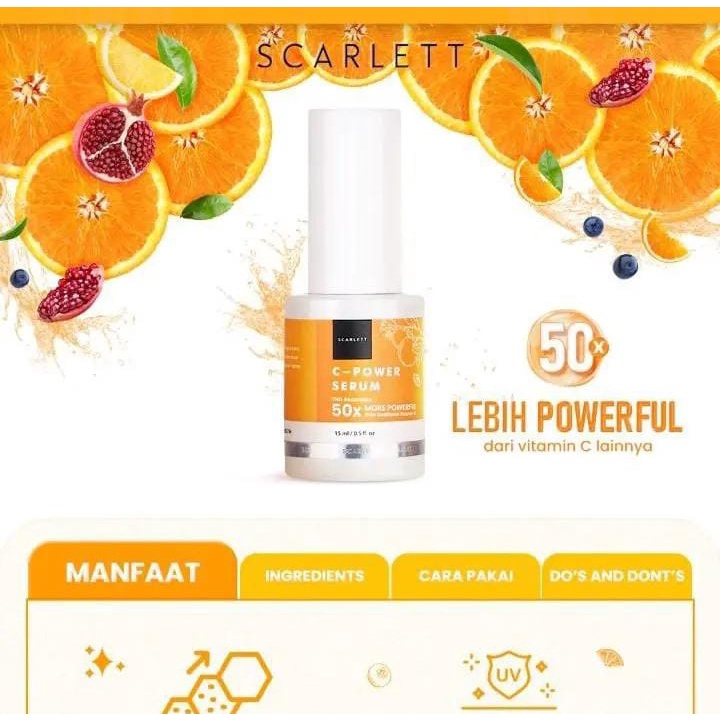 Scralett Whitening C -Power Face Mist / C-Fower Serum