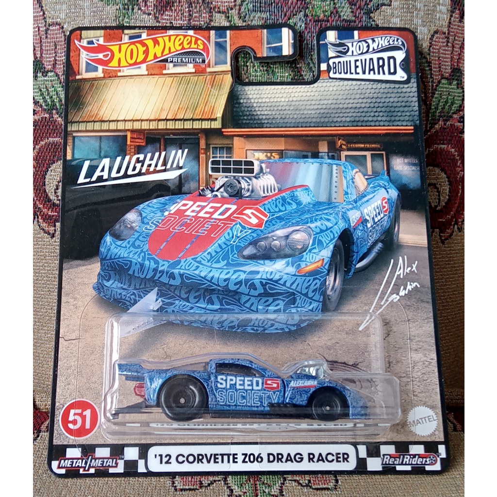 Hot Wheels 12 Corvette Z06 Drag Racer Boulevard