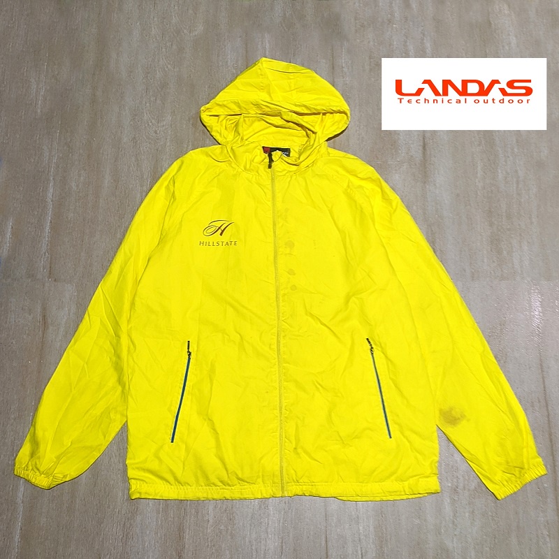 Jaket Thrift Sport Pria LANDAS ORIGINAL Hoodie Olahraga Second Preloved Branded Kondisi 80%