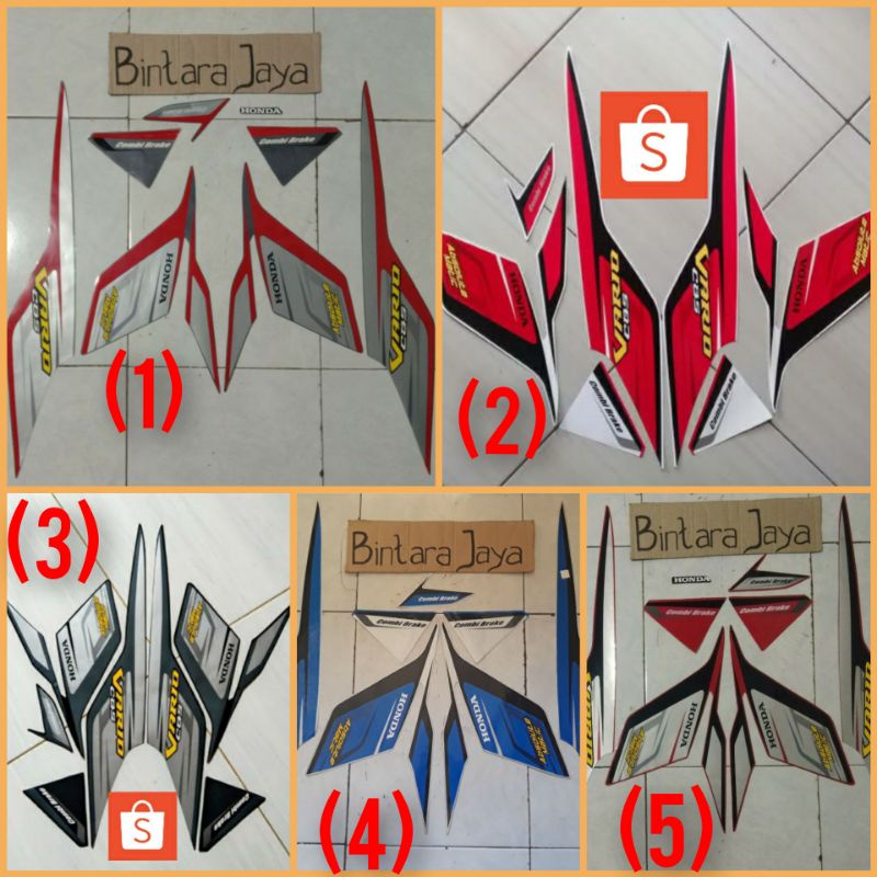 Jual Sticker Lis Striping Honda Vario Techno 110 CBS Tahun 2009 2010