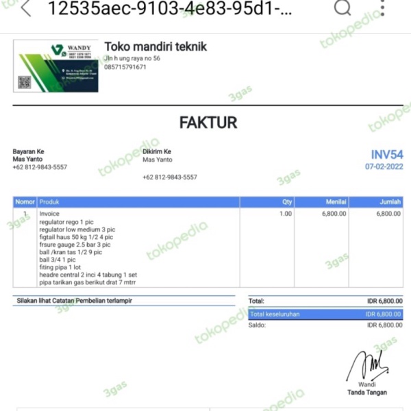 

Dijual perkakas invoice khusus untuk NTT 26SZ2 Berkualitas