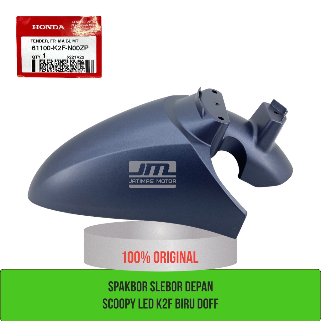 Spakbor slebor depan scoopy LED K2F biru doff 61100-K2F-N00ZP