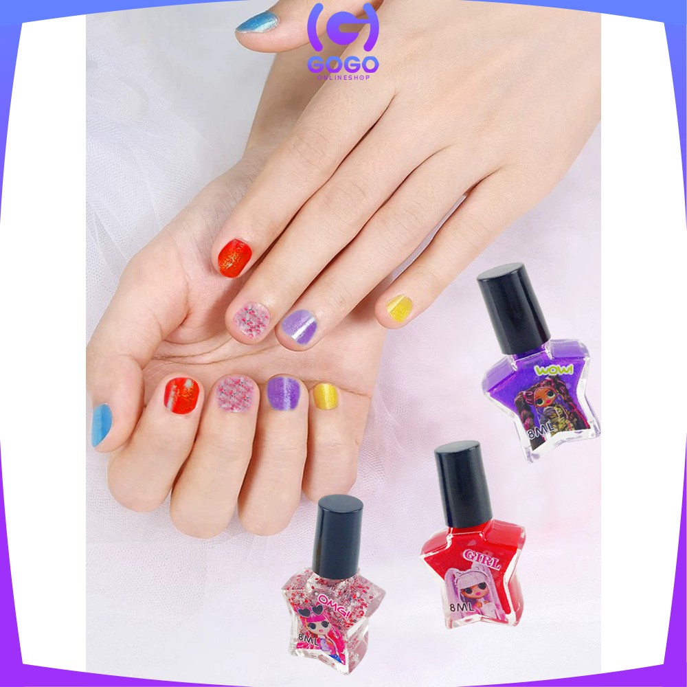 GOGO-M98 Mainan Anak Perempuan Make Up Kutek Set Mainan Anak Cewek Cat Kuku Nail Polish Manicure Toy
