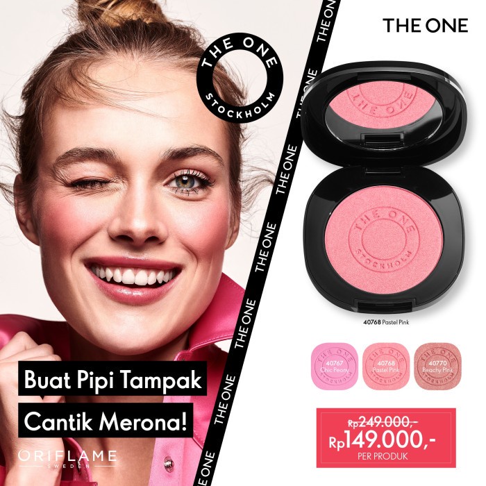 C.O. BESTIE The One Powder Blush - Blush On - Peachy Pink Oriflame + Bonus PLANDEMIC