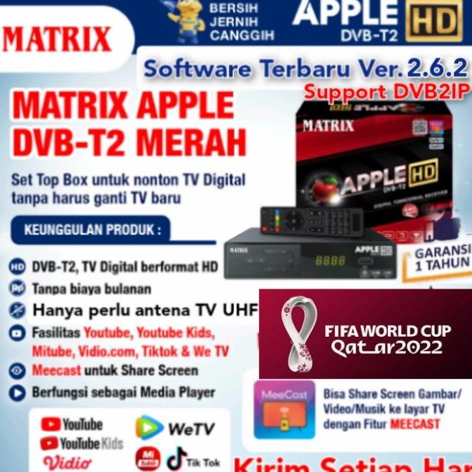 TERBAIK Set Top Box TV Digital MATRIX MERAH Receiver TV Digital DVB T2
