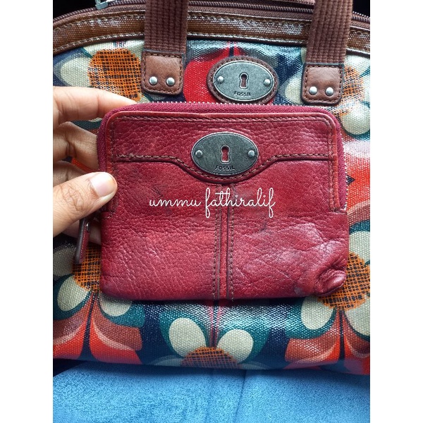 PESANAN CUST preloved dompet stnk/koin fossil