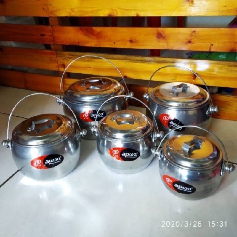 MASPION Periuk Jawa Aluminium Kendil Penanak Nasi 22 cm - AIII-P42