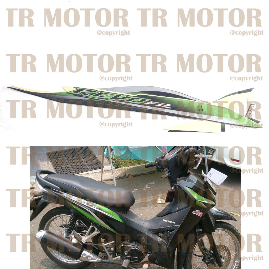 Stiker Motor Revo Fit 2011  Sticker Striping Lis Full Set Motor