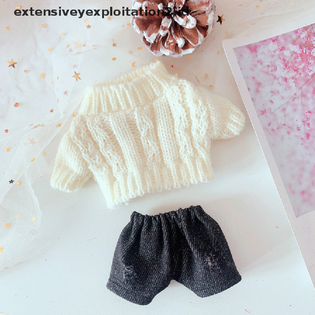 Mainan Kacamata / Sweater / Sepatu / Baju Boneka Plush 20cm Untuk Anak Perempuan