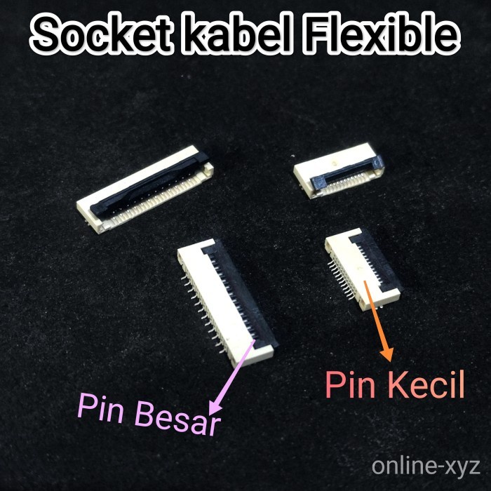 Socket penjepit pengunci flexible 26 28 30 32 34 36 38 40 pin ffc fpc 26pin 28pin 30pin 32pin 34pin 