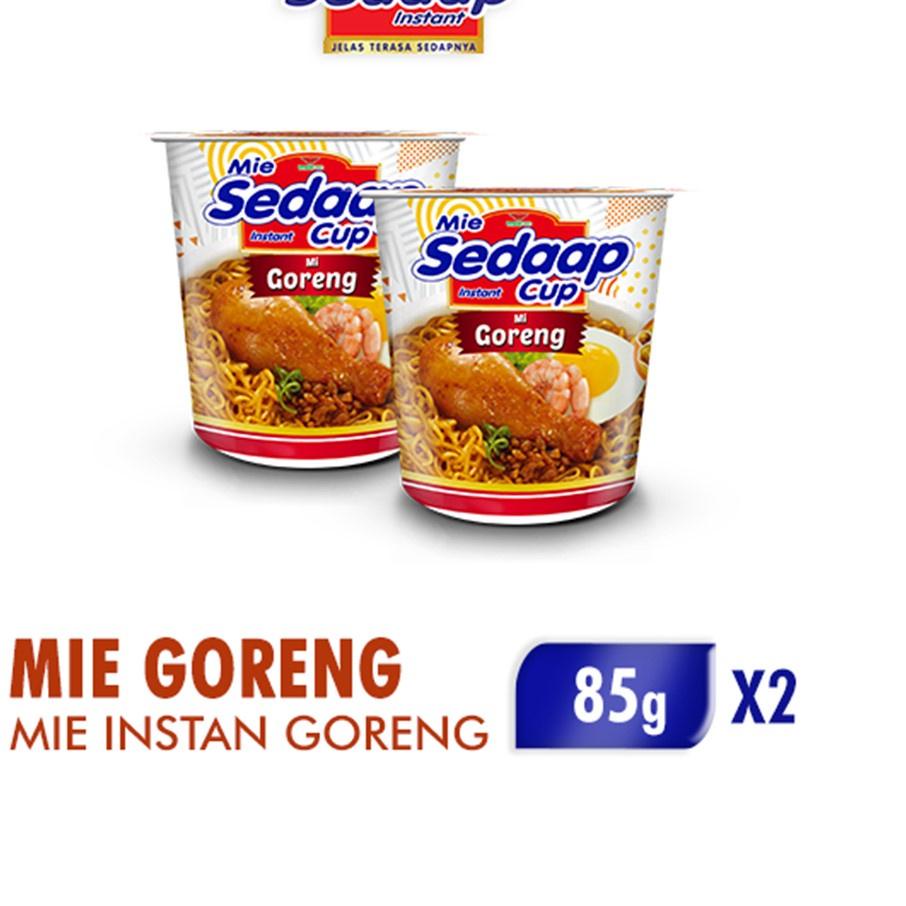 

ㆇ Mie Sedaap Mie Instan Cup Mi Goreng 2 x 85 gr ょ