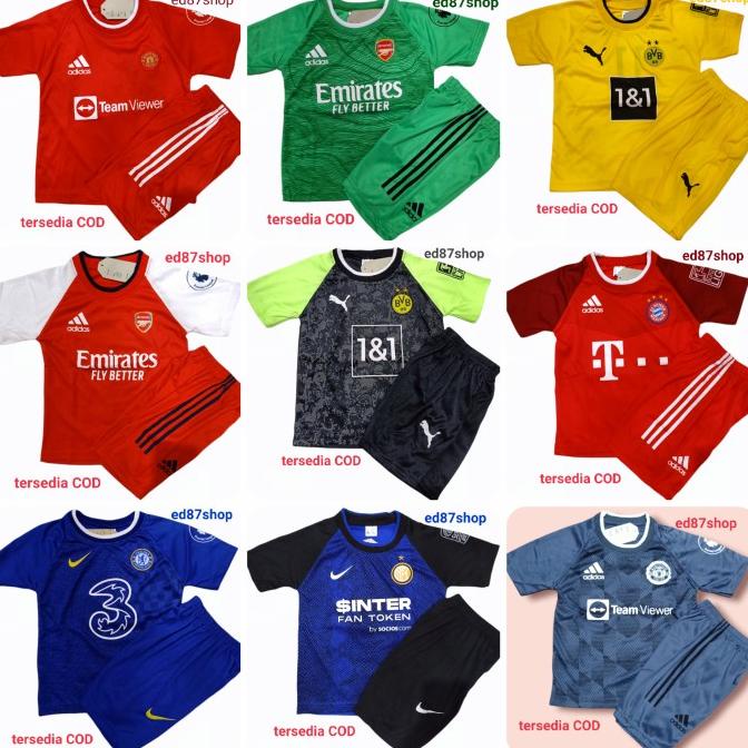 Discount setelan pakaian anak laki laki baju bola untuk anak umur 1-2-3 tahun /PAKAIAN ANAK PEREMPUA