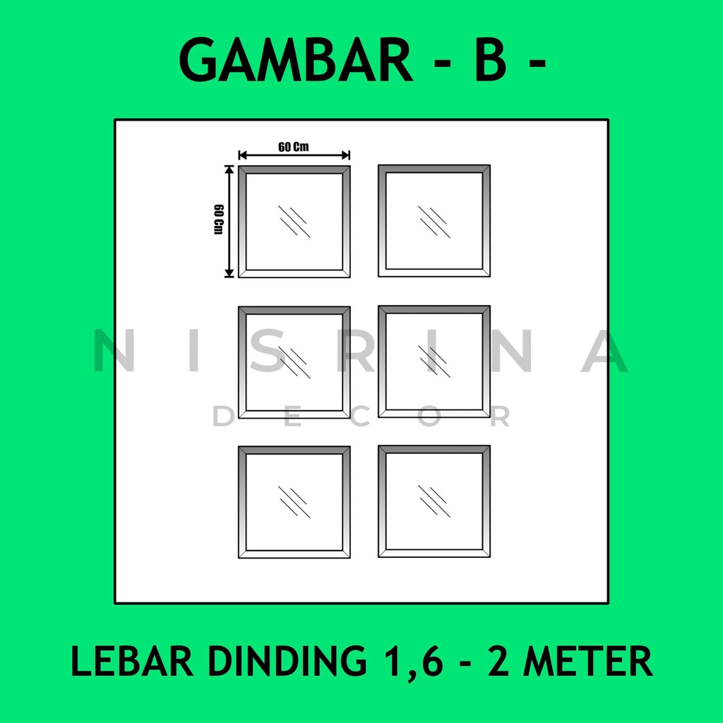 Wall Moulding Premium / Lebar Dinding 1,6 - 2 Meter