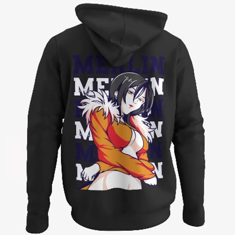 Hoodie Merlin Seven Deadly Anime Manga Nanatsu No Taiza Premium Unisex