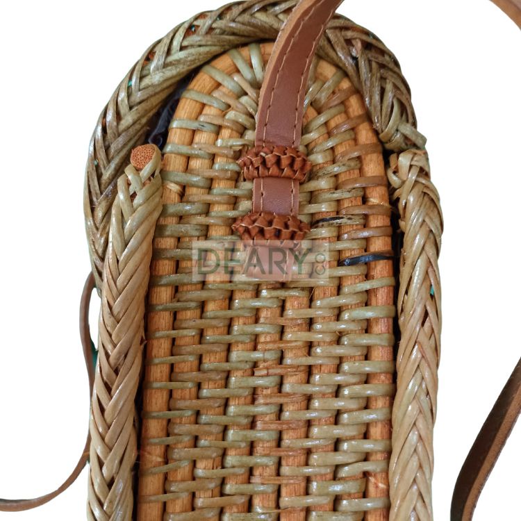 TAS ANYAMAN ROTAN BALI TEMPAT HP / DOMPET / TRAVELING TALI SELEMPANG