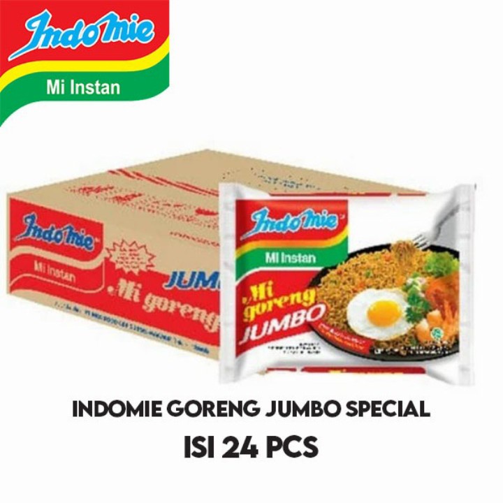 Indomie goreng spesial jumbo | mie isntan jumbo - 1 dus ( 24 pcs )