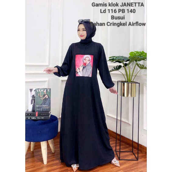 GAMIS CRINGKLE AIRFLOW KEKINIAN MODEL EMBLEM ZIPER DEPAN DRESS WANITA TERBARU