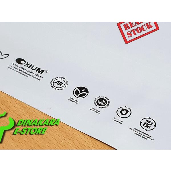 

Polymailer ramah lingkungan 25x35+5 - Putih premium (isi +/- 100 pcs)