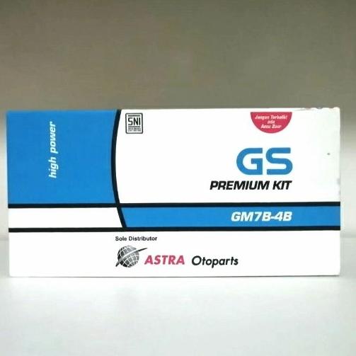 Aki Basah GS Astra GM7B-4B untuk Motor Tiger, Nouvo, Scorpio 12V 7Ah
