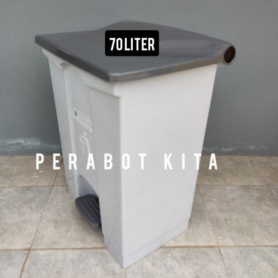 Tempat Sampah 70 Liter Green Leaf 2170 Plastik Bio Dustbin Kotak Sampah Pedal Bukan Shinpo Lion Star