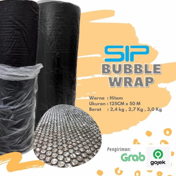 

Plastik Bubble Wrap SIP 125 cm x 50 m Cileungsi - Hitam, SIP +/- 2,7 kg