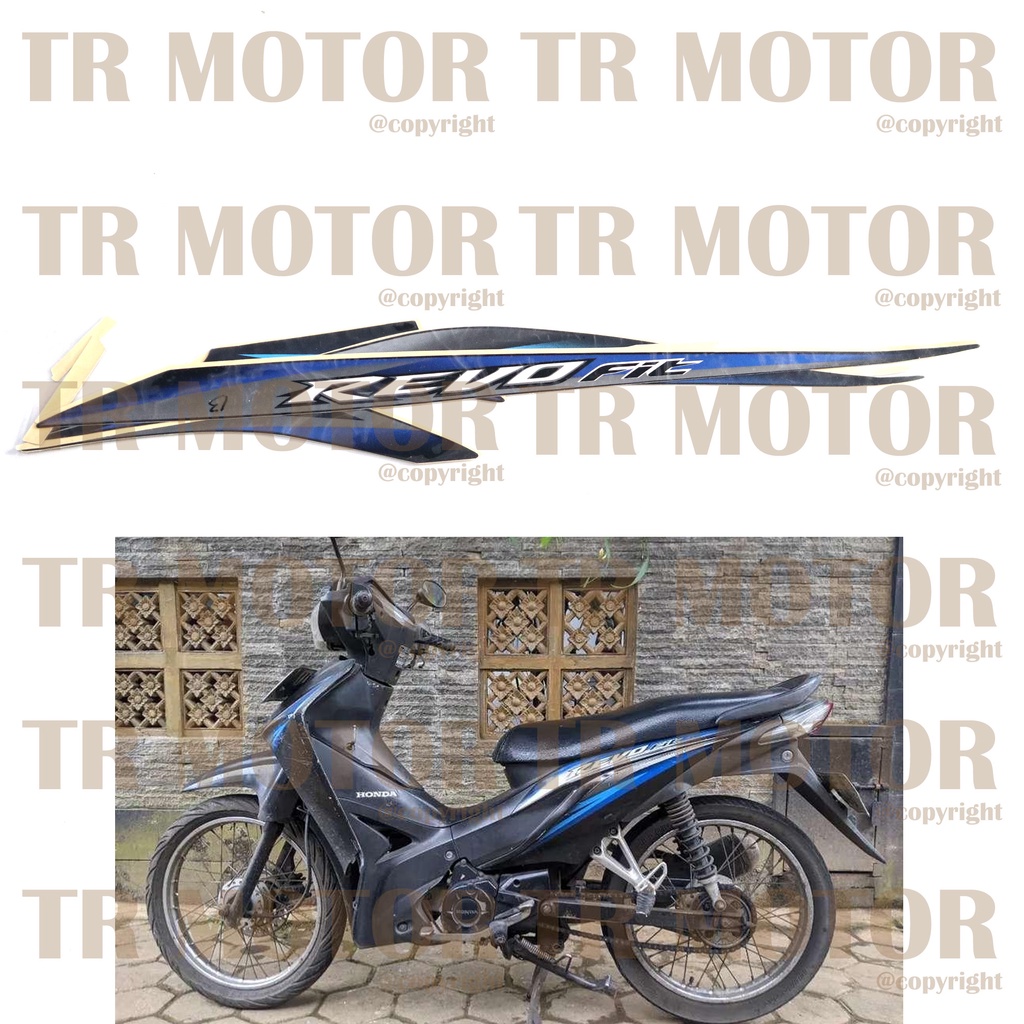 Stiker Motor Revo Fit 2013 Sticker Striping Lis Full Set Motor