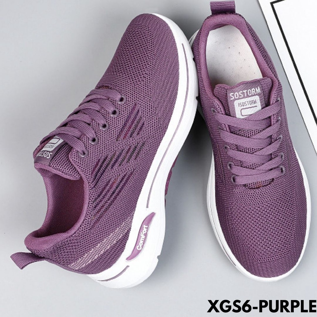 SNEAKERS WANITA MODEL SEPATU MODE KEKINIAN CANTIK KALI PUN BAHAN MESH BERKUALITAS IMPORT GS6