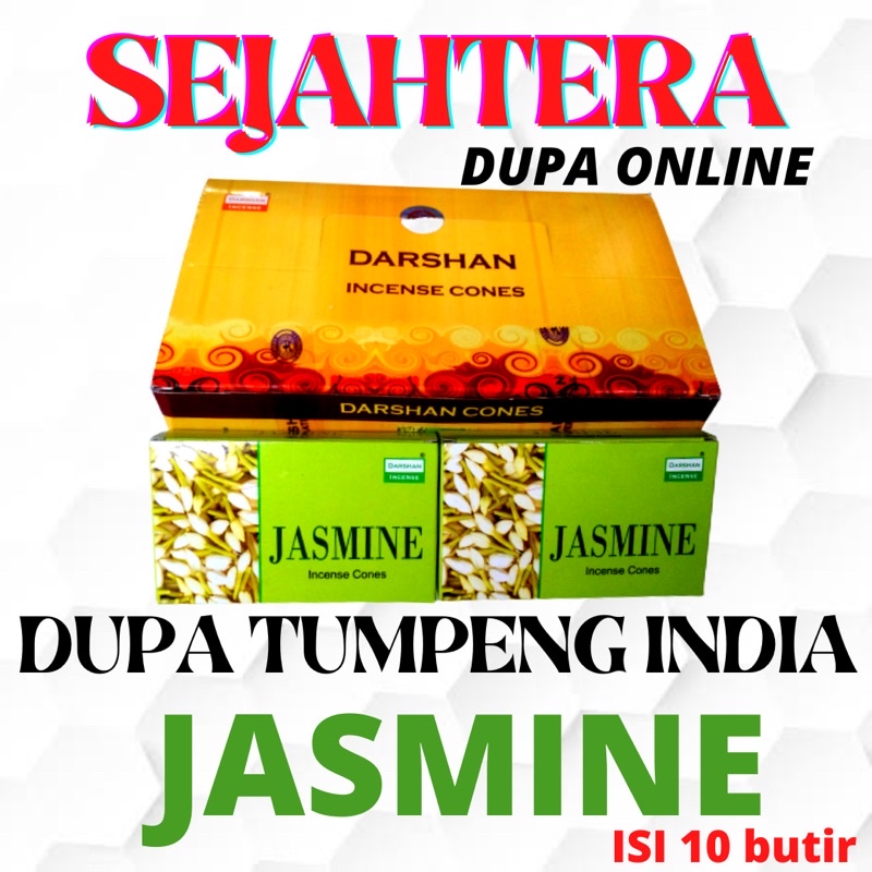 Hio Dupa Tumpeng/Kerucut India Aromaterapi Darshan “JASMINE”