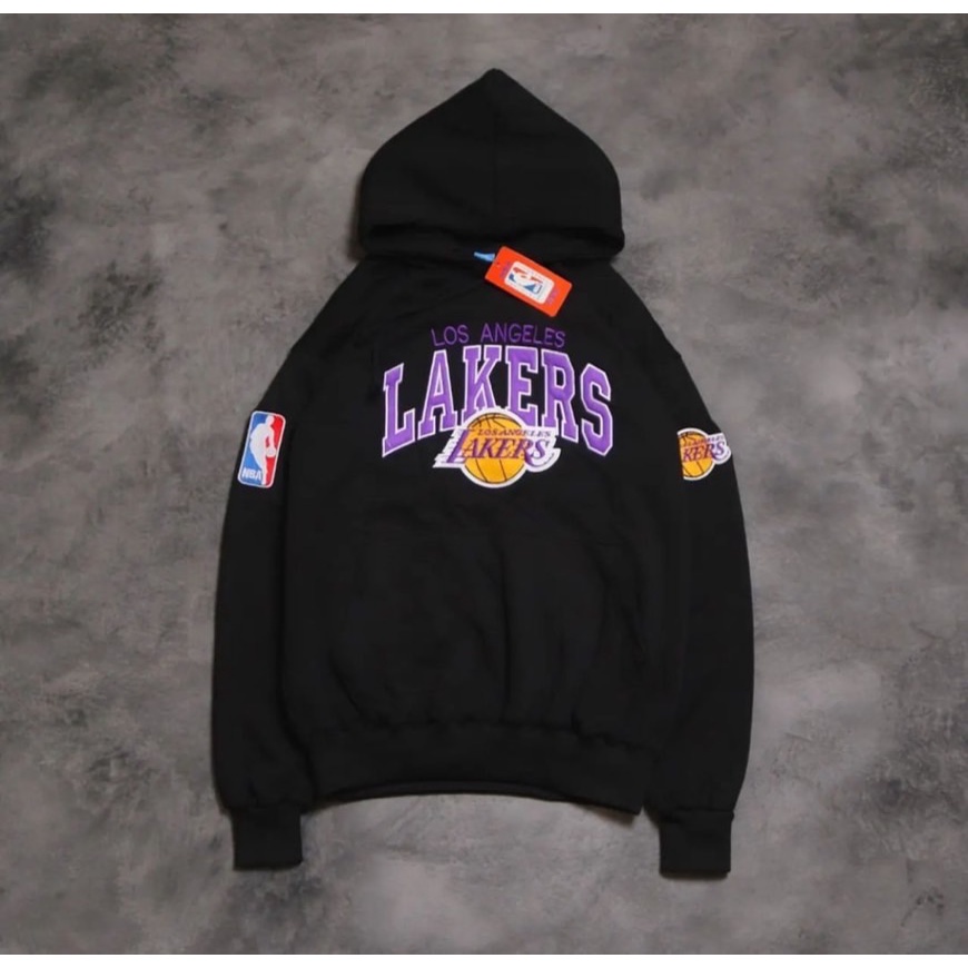 JAKET SWEATER HOODIE LAKERS/HOODIE PRIA LAKERS FULL TAG OVERSIZE/HOODIE TERBARU