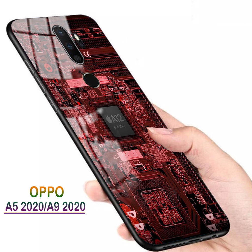 Softcase Kaca OPPO A5 2020 A9 2020 - Case Handphone A5 2020 A9 2020 [T30].