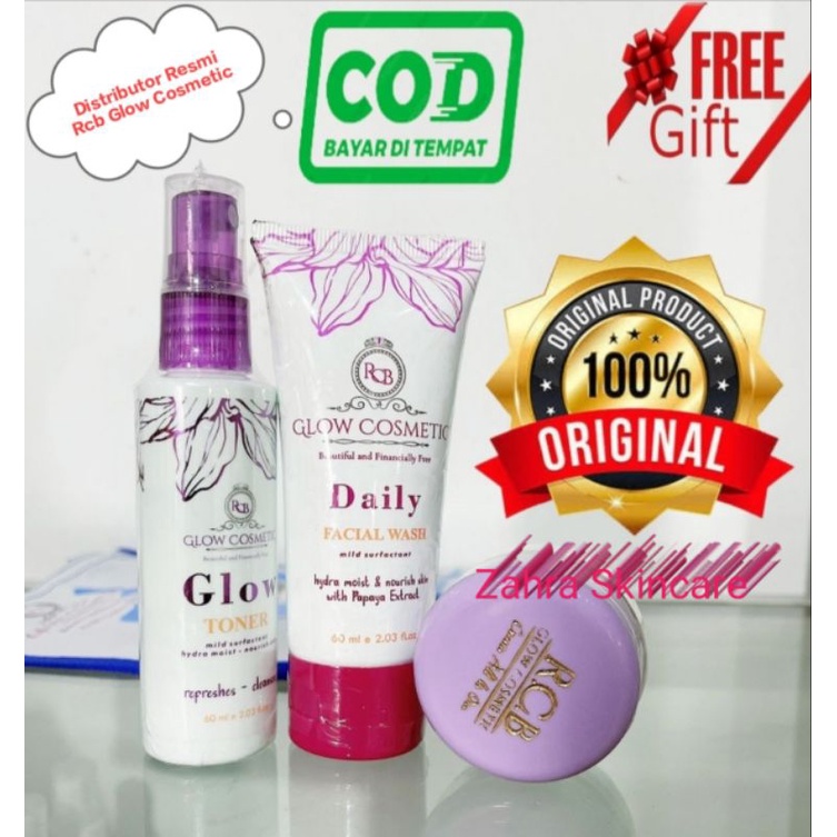 PAKET HEMAT RCB GLOW KOSMETIK BPOM 100% AMAN UTK BUMIL & BUSUI