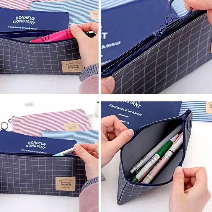 

⇝ [ COD ]Tempat pensil Bonheur Constant / Pouch ATK / Pouch Organizer ゔ