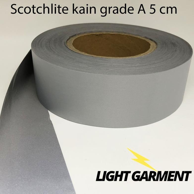 

PRODUCT TERLARIS Scotchlite skotlet scotlight pita pemantul cahaya kain jahit Grade A 5 cm per roll 2294 じ