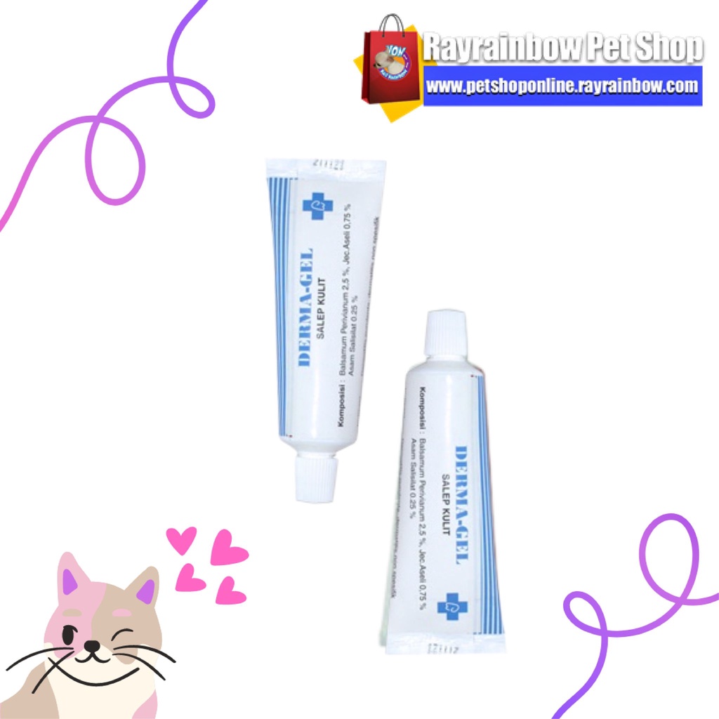 Dermagel - Obat Anti Jamur/ Salep Jamur Hewan/ Salep Jamur Kucing