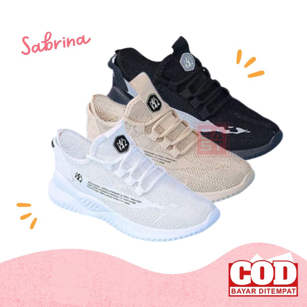 Sepatu Sabrina Sneakers Kanvas Wanita Casual Import Sport Shoes