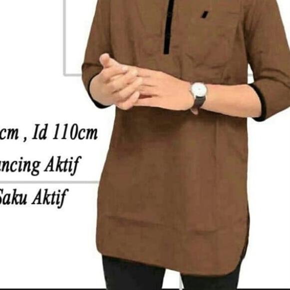 [KOKO TOMY BROWN SC] Koko pria katun coklat