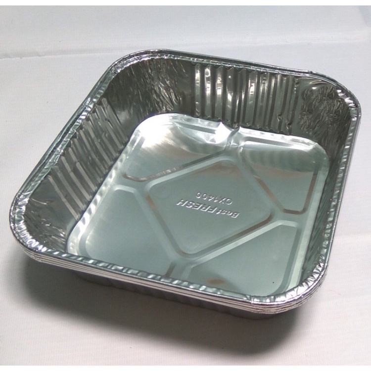 LUMINIUM TRAY BX-11550 - OX-1400 - WADAH ALUMINUM FOIL TRAY OX 1400