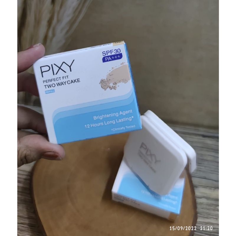 bedak PIXY Perfect Fit  Two Way Cake ~ White Cream