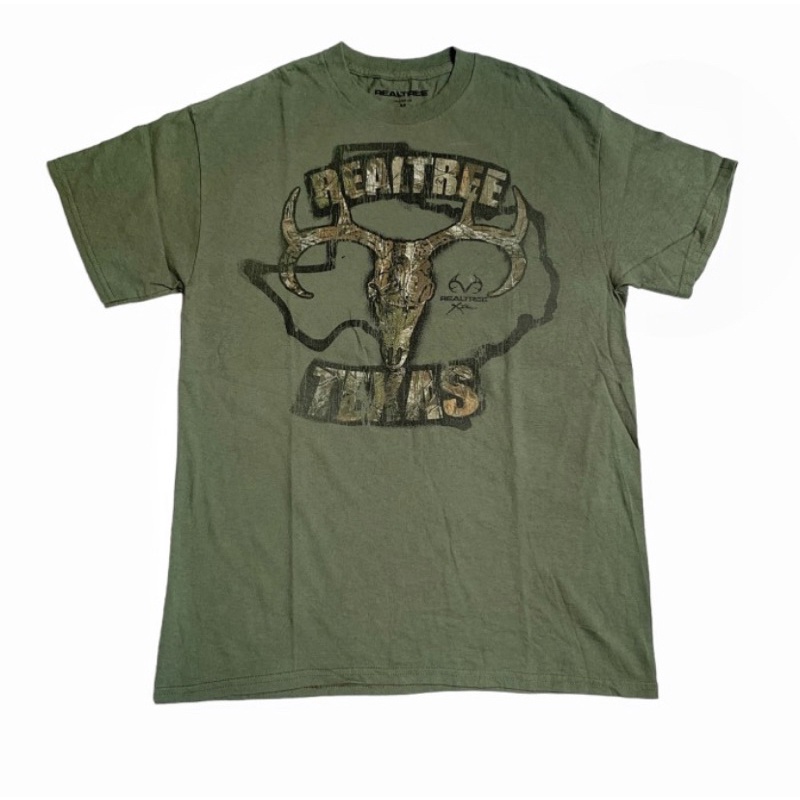 Tshirt Hunting Realtree Texas Olive Green .