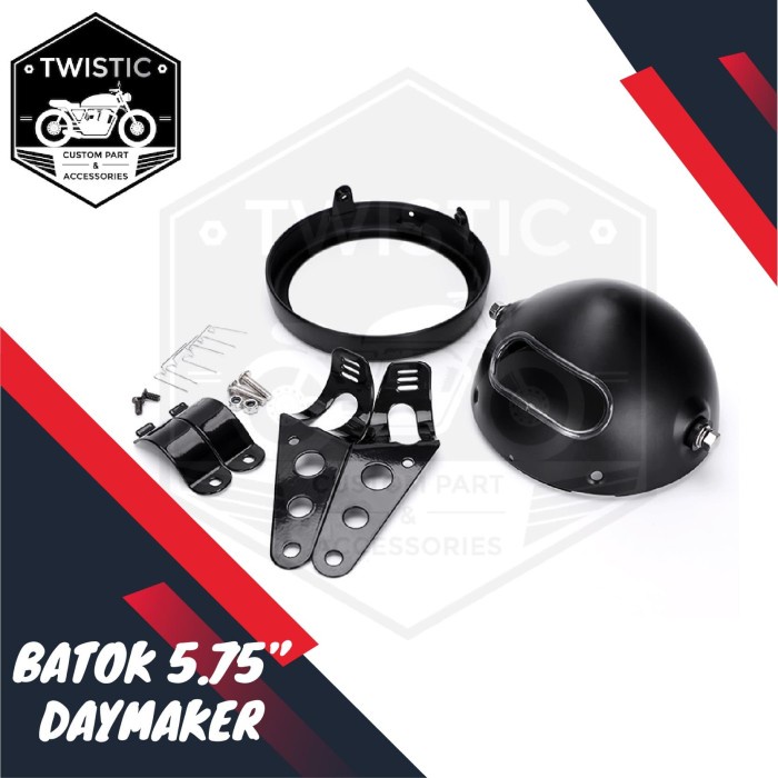 Cover Batok Housing Lampu Daymaker 5.75 inch Motor & Bracket Kupingan