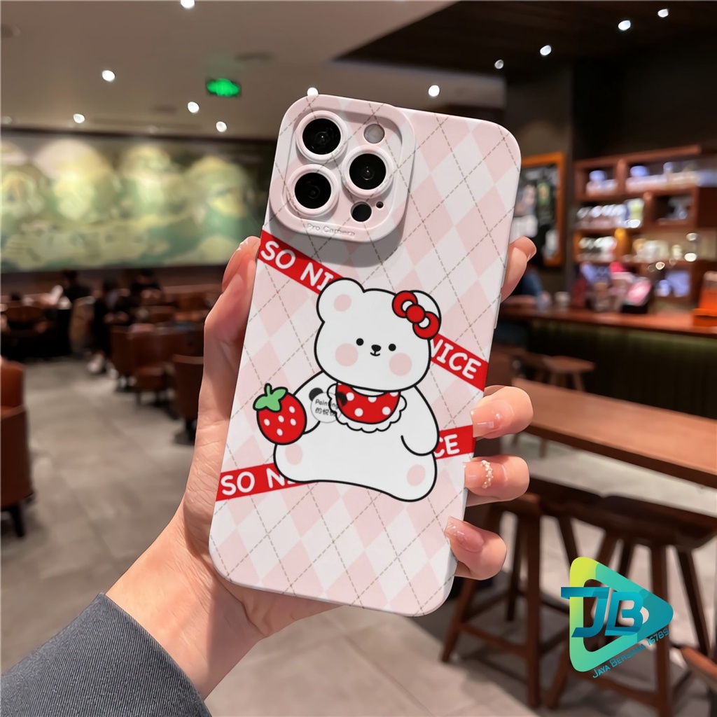 CUSTOM CASE SOFTCASE SILIKON PROCAMERA BEAR CUSTOM OPPO REALME VIVO XIAOMI SAMSUNG INFINIX IPHONE FOR ALL TYPE JB6246