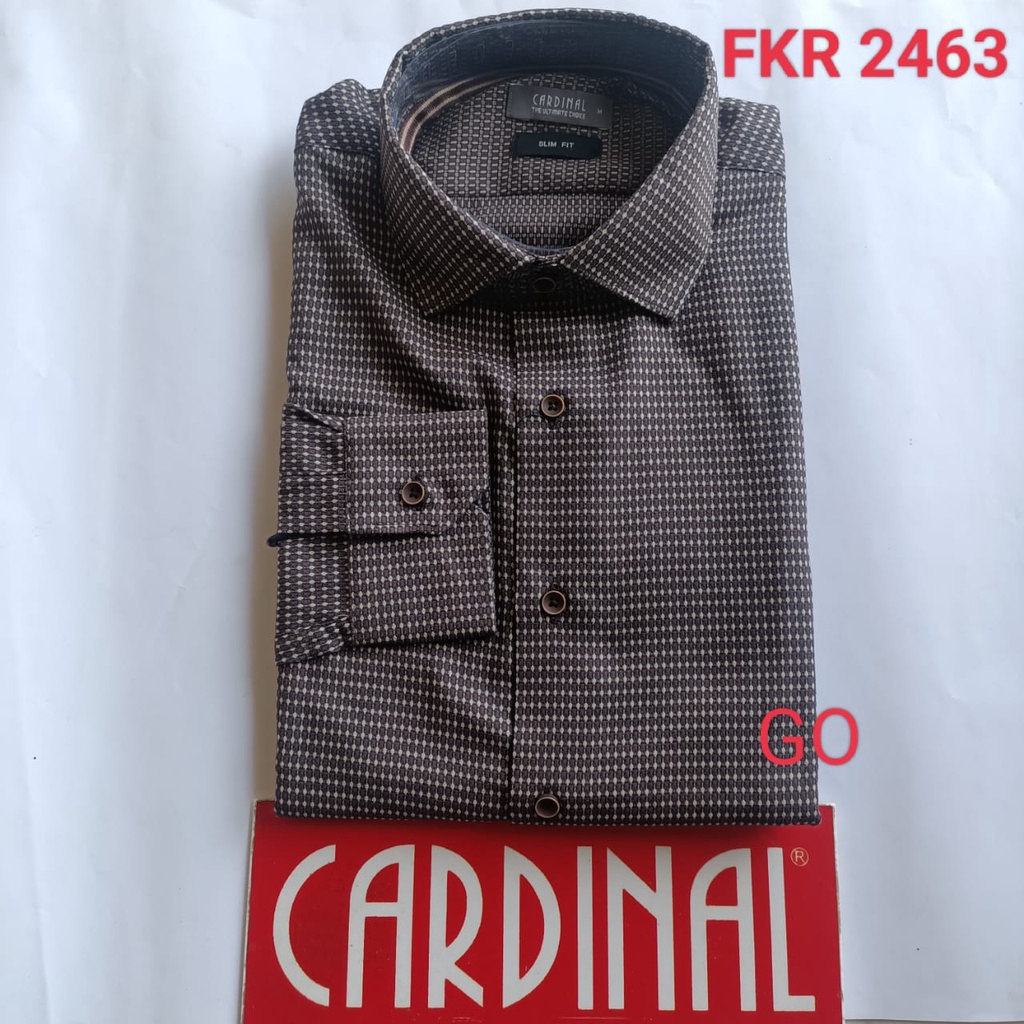 gof S R CARDINAL KEMEJA FORMAL BINTIK PANJANG Pria Pakaian Atasan Lengan Panjang Distro Original 5