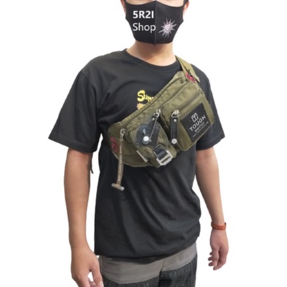 TAS PINGGANG TOUGH WARRIOR 4257 TAS SELEMPANG ORIGINAL TOUGH WARRIOR WAISTBAG SLING BAG