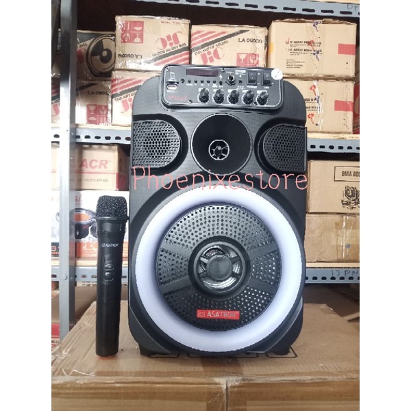Speaker Portable 8 Inch ASATRON Wireless Party Speaker APOLO