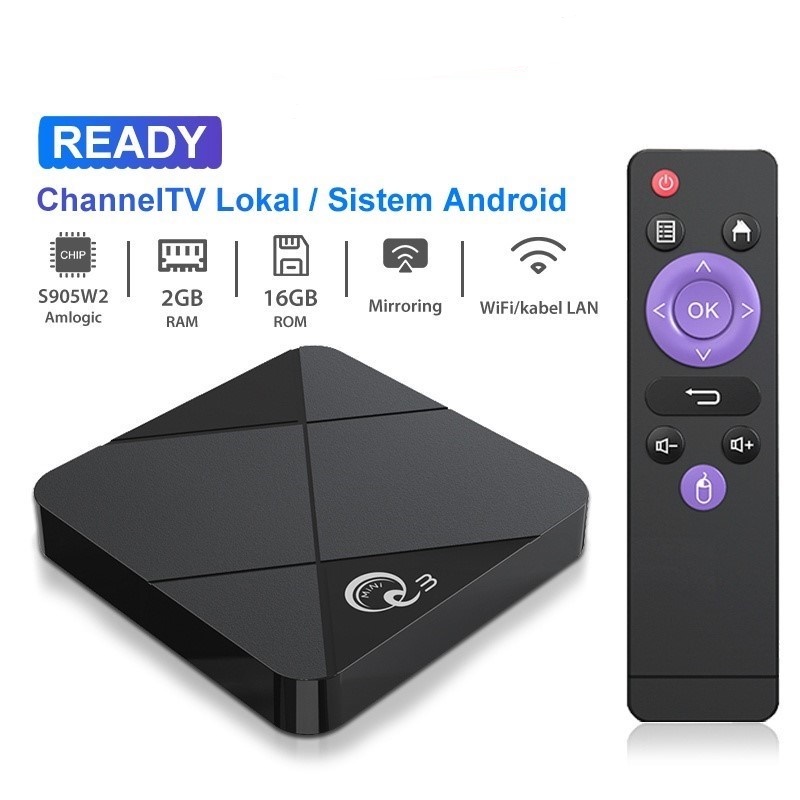 MiniQ3 Android Tv Box Ram 2gb Rom 16gb Android 9 Smart Tv Box 2.4G Wifi Unlock
