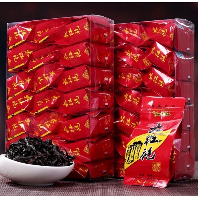 Gift Box Chines Tea Da Hong Pao 125gr Teh Cina Dahongpao Box mika/pvc