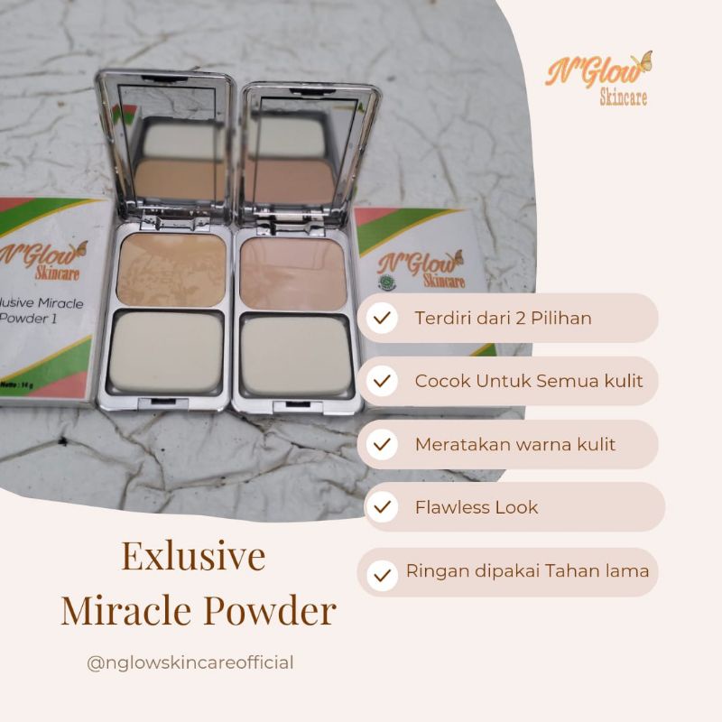 Bedak padat N'glow skincare