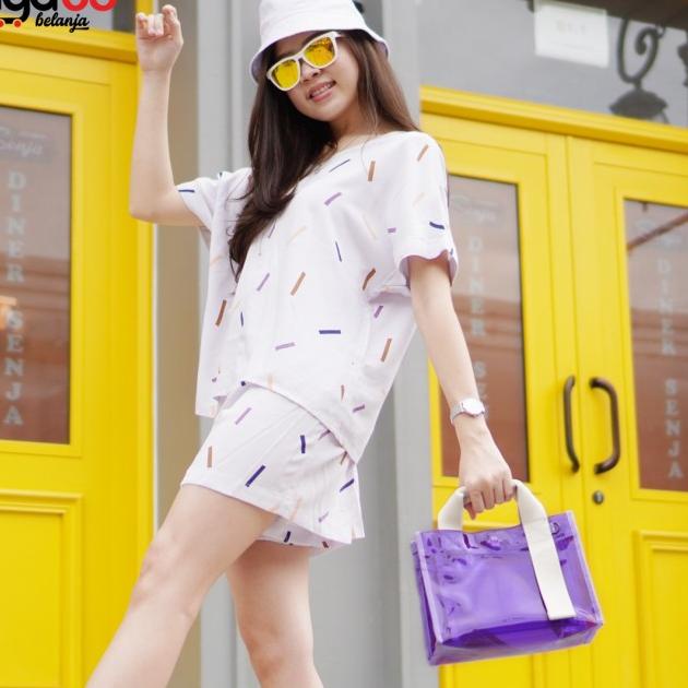 TAS MIKA / TAS TRANSPARAN / TAS SELEMPANG MIKA / TAS MIKA NEW NORMAL - Hitam